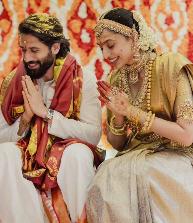 sobhita wedding look